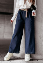 din denim Pantaloni wide leg Nice Meeting bluemarin