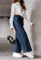 din denim Pantaloni wide leg Nice Meeting bluemarin