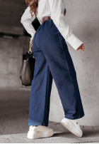 din denim Pantaloni wide leg Nice Meeting bluemarin