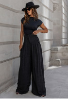 Plisowane Pantaloni wide leg Cocomore Such A Classic gri închis