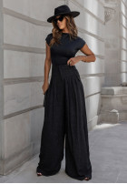 Plisowane Pantaloni wide leg Cocomore Such A Classic gri închis