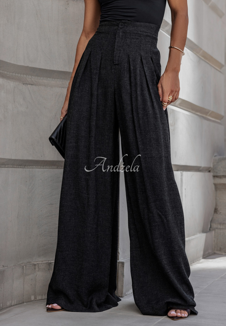 Pantaloni plisați wide leg Cocomore Such A Classic