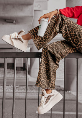 Sneakerși cu imprimeu leopard I Chase Goals