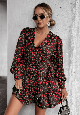 Rochie scurtă Oleandra Irissa cu imprimeu floral