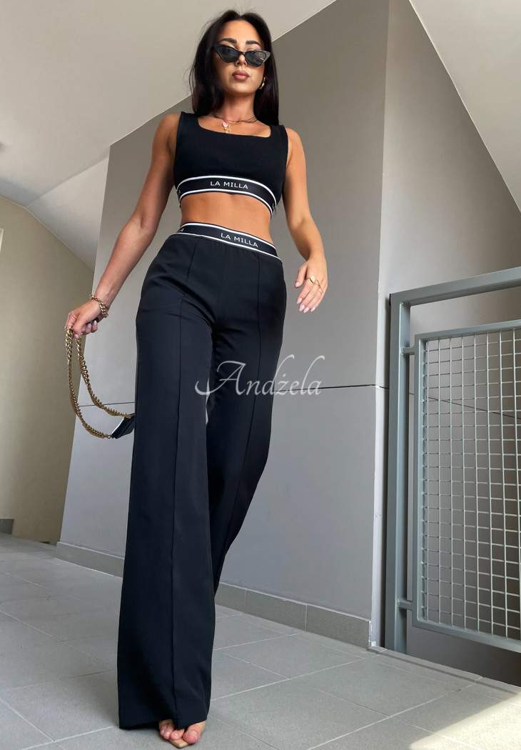 Pantaloni eleganți wide leg La Milla Sunshine Elegance