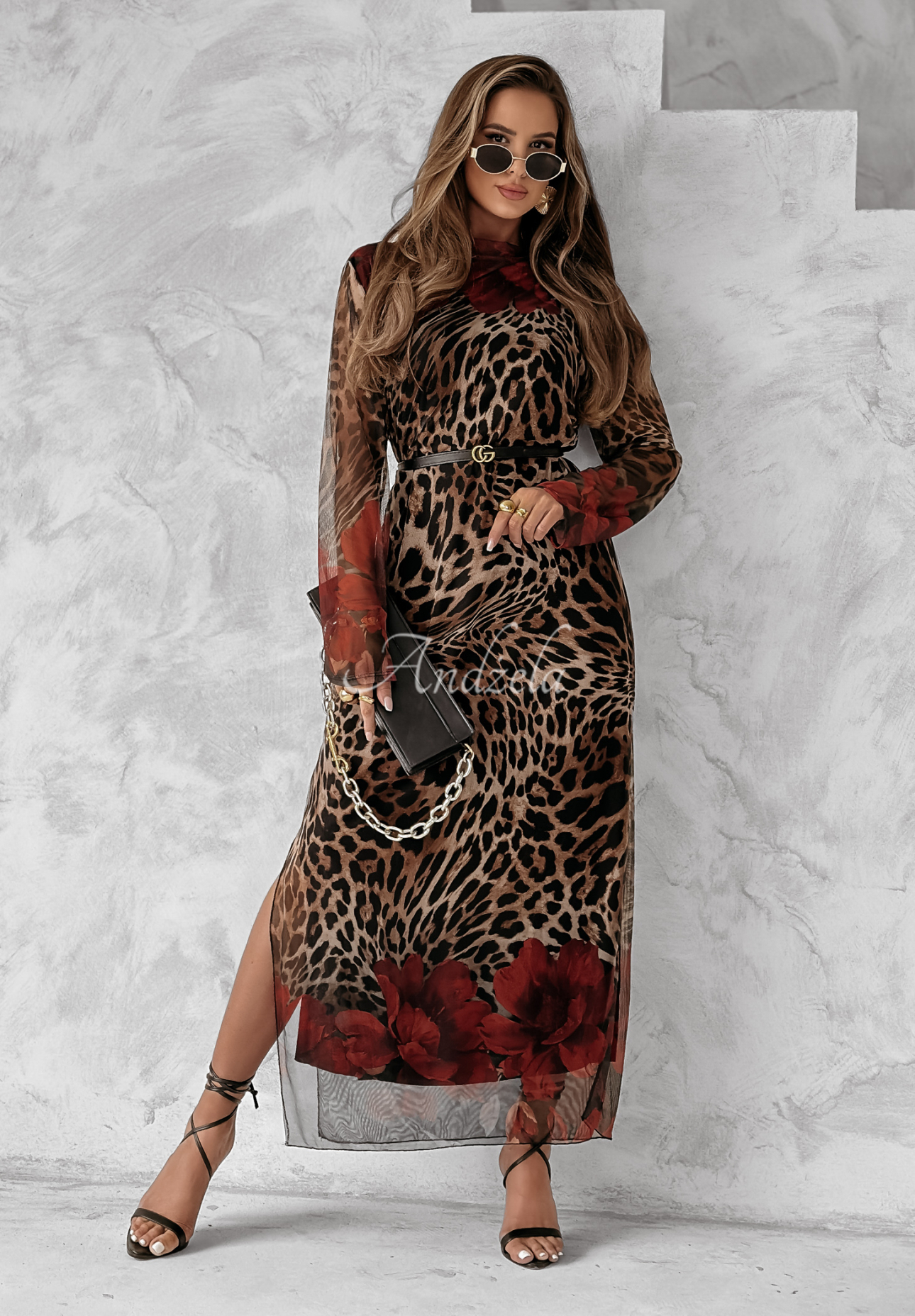 Rochie Katniss cu imprimeu leopard