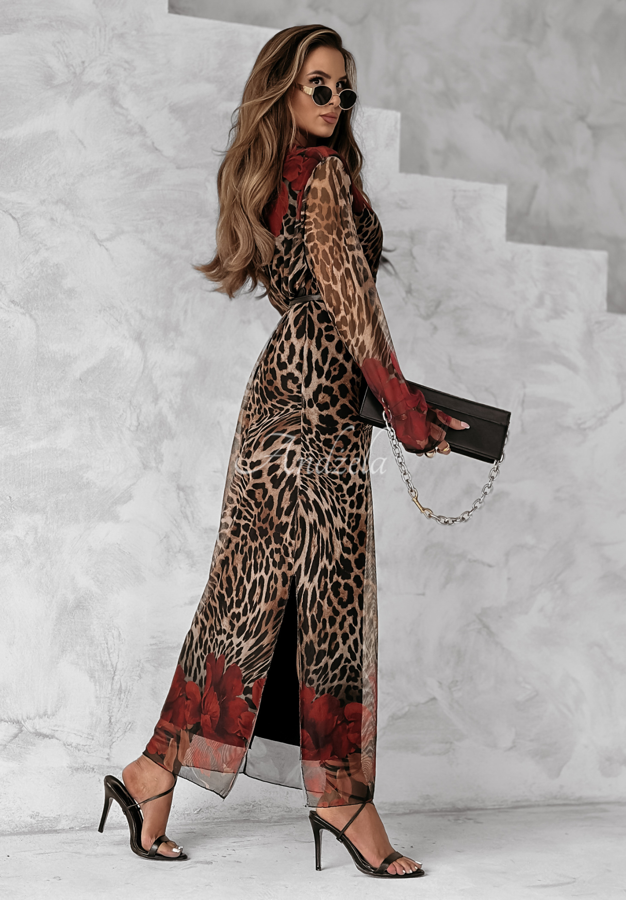 Rochie Katniss cu imprimeu leopard