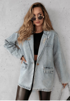 din denim Sacou Marianne albastru deschis