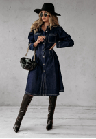 din denim Rochie Mayra ciemnoniebieska