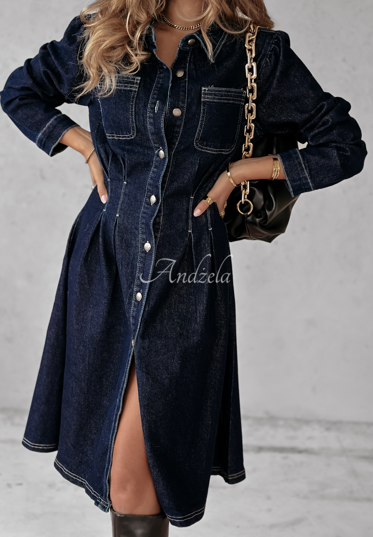 Rochie din denim Mayra