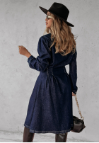 din denim Rochie Mayra ciemnoniebieska