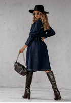 din denim Rochie Mayra ciemnoniebieska