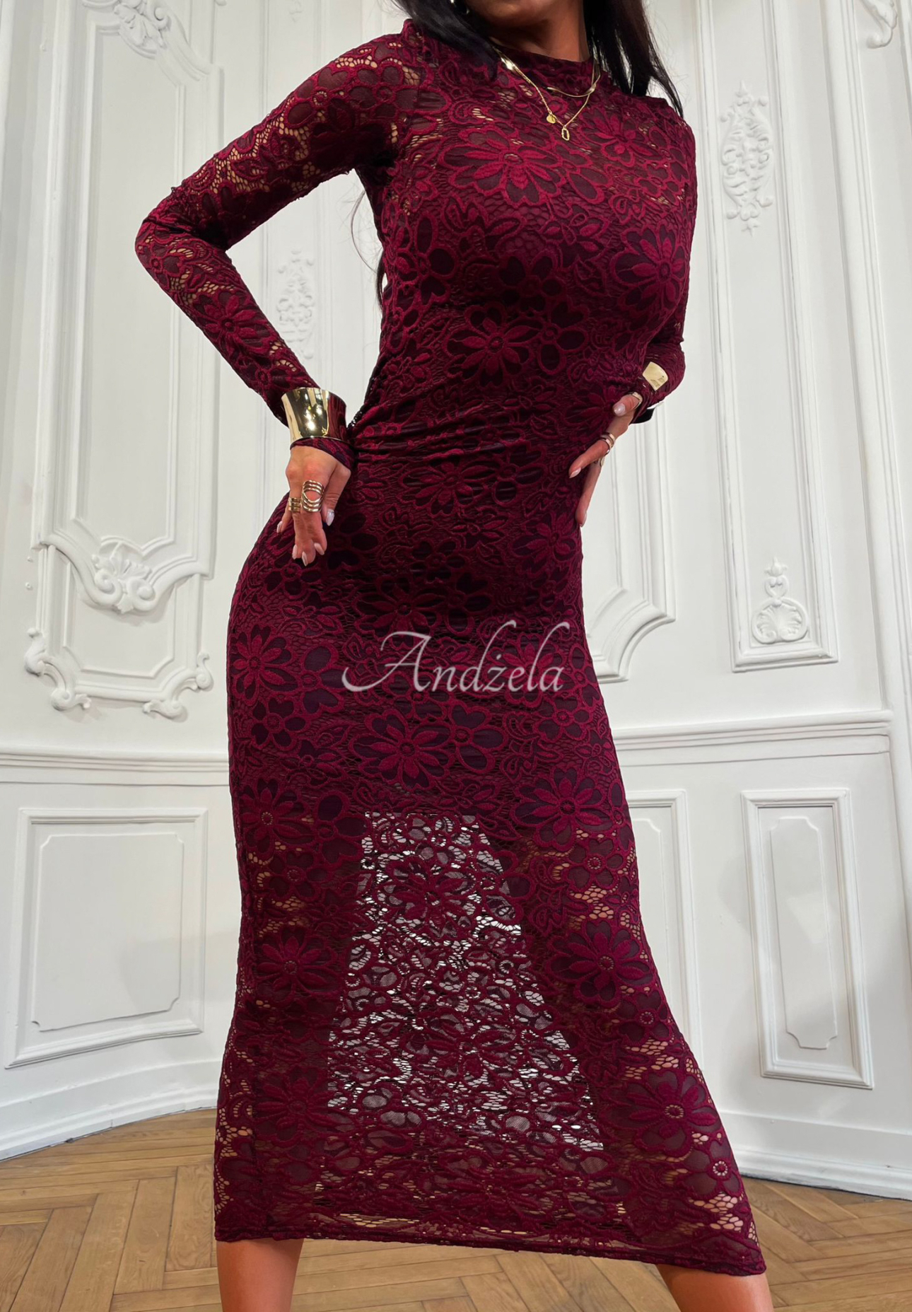 Rochie maxi din dantelă La Milla By My Choice