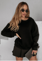 Hanorac oversize Be Better negru