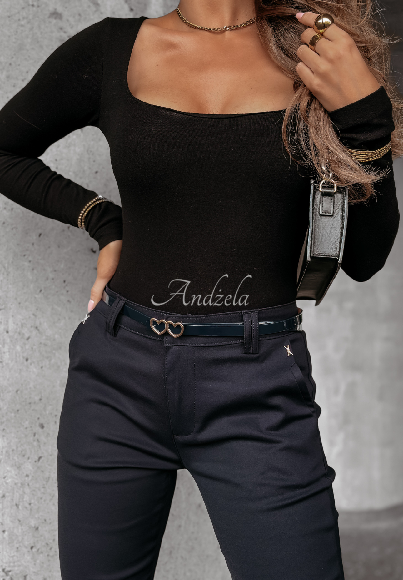 Pantaloni cu curea Choose Joy