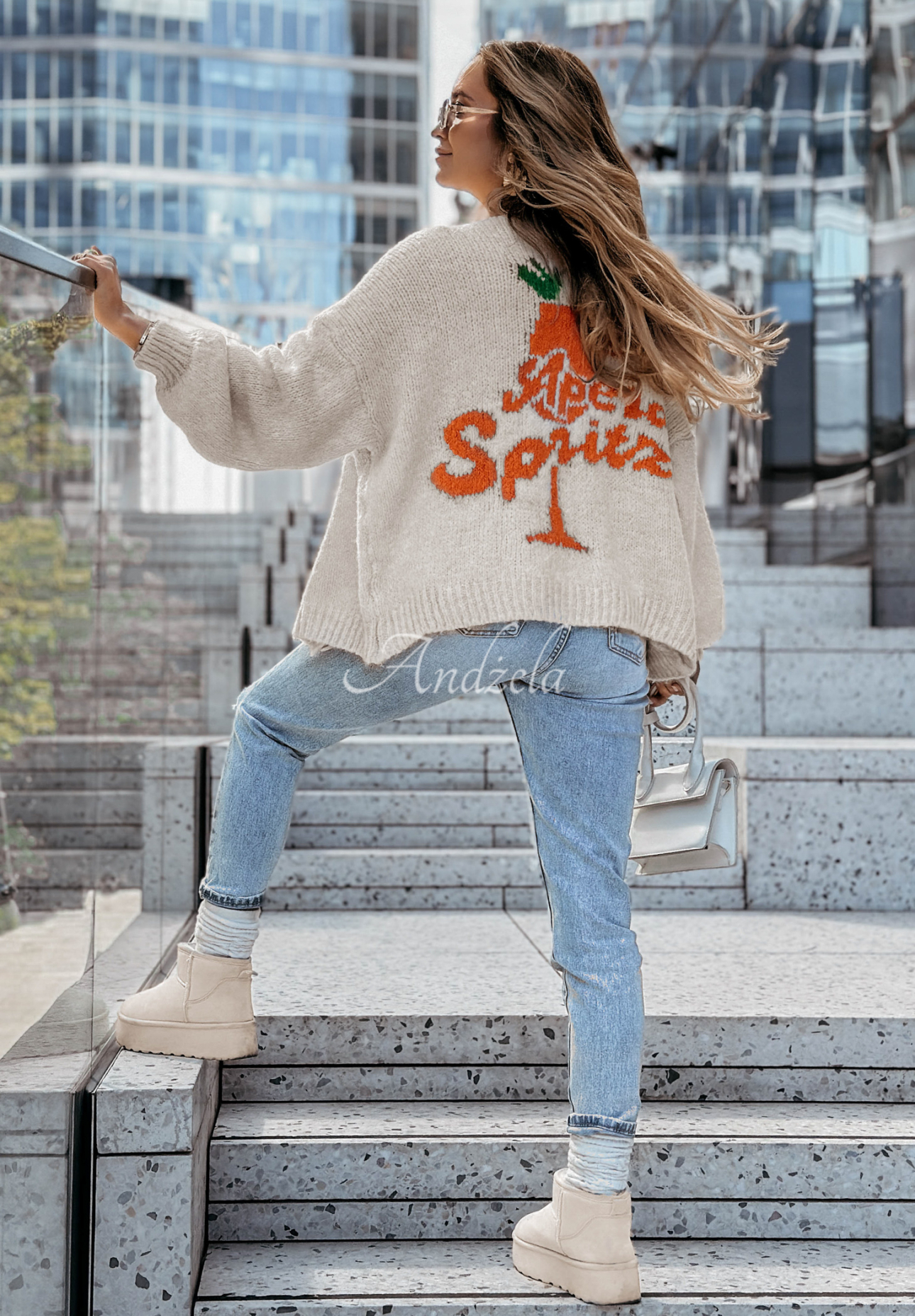 Cardigan oversize Aperol Spritz