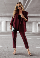 Sacou oversize First Class burgundowa