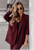 Sacou oversize First Class burgundowa