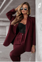 Sacou oversize First Class burgundowa