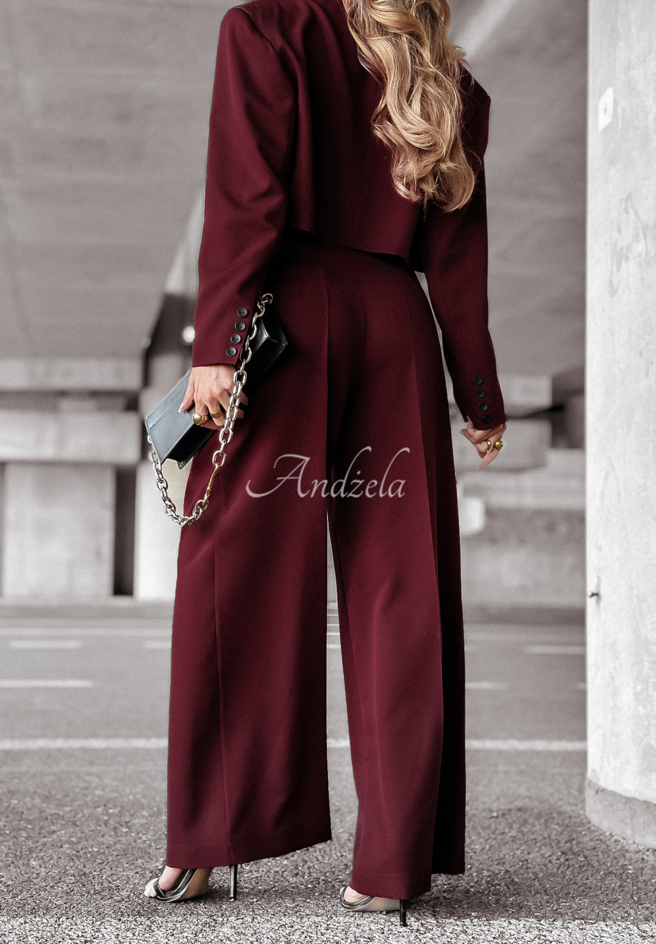 Pantaloni eleganți wide leg First Class