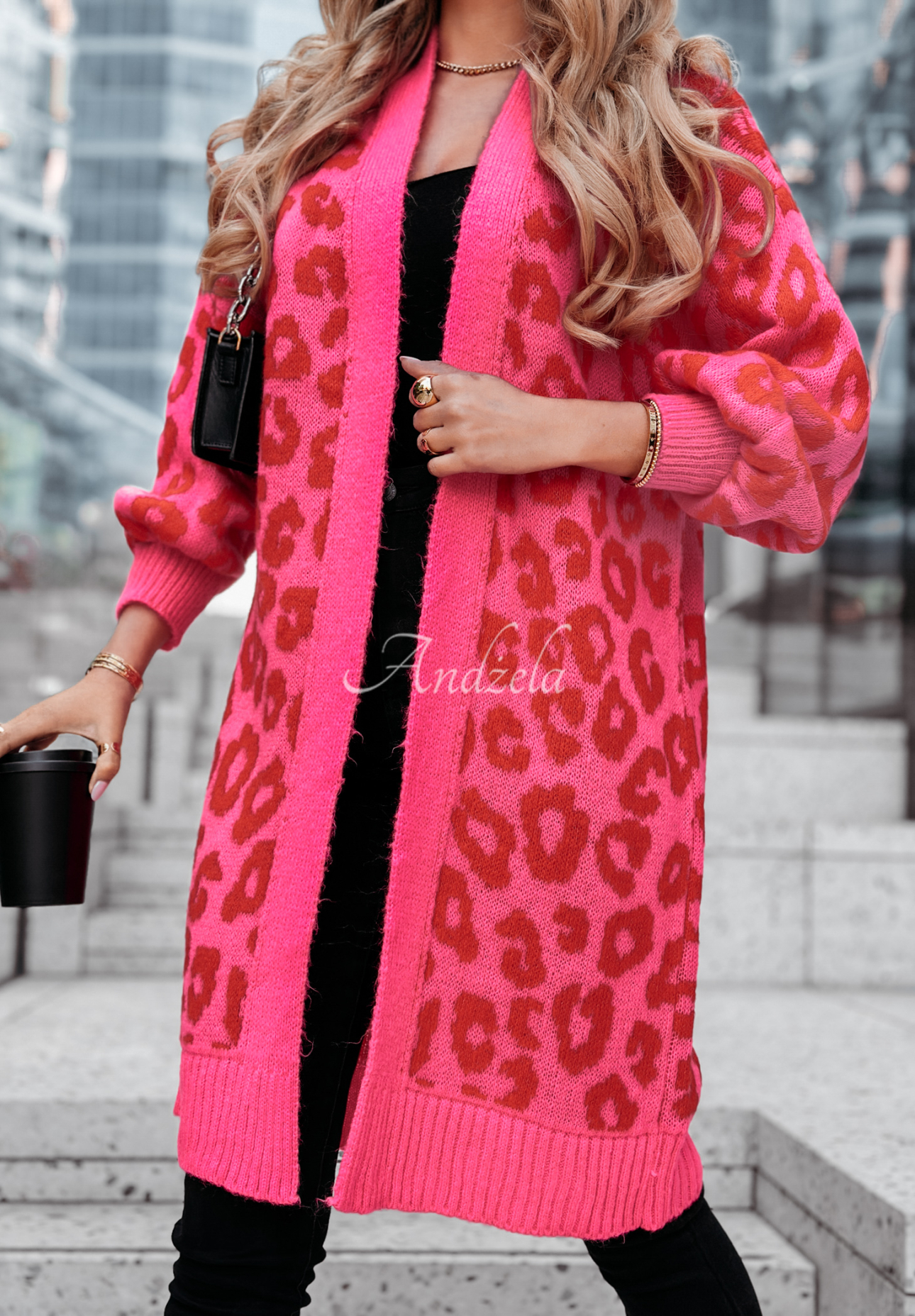 Cardigan cu imprimeu leopard Girly Chic