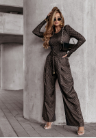 Cu modele Pantaloni Elegant Excellence negre