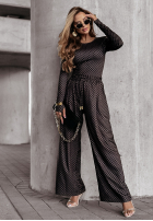 Cu modele Pantaloni Elegant Excellence negre