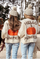 Krótki Cardigan Hello Pumpkin bej