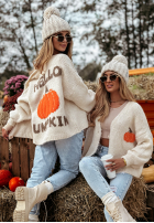 Krótki Cardigan Hello Pumpkin bej