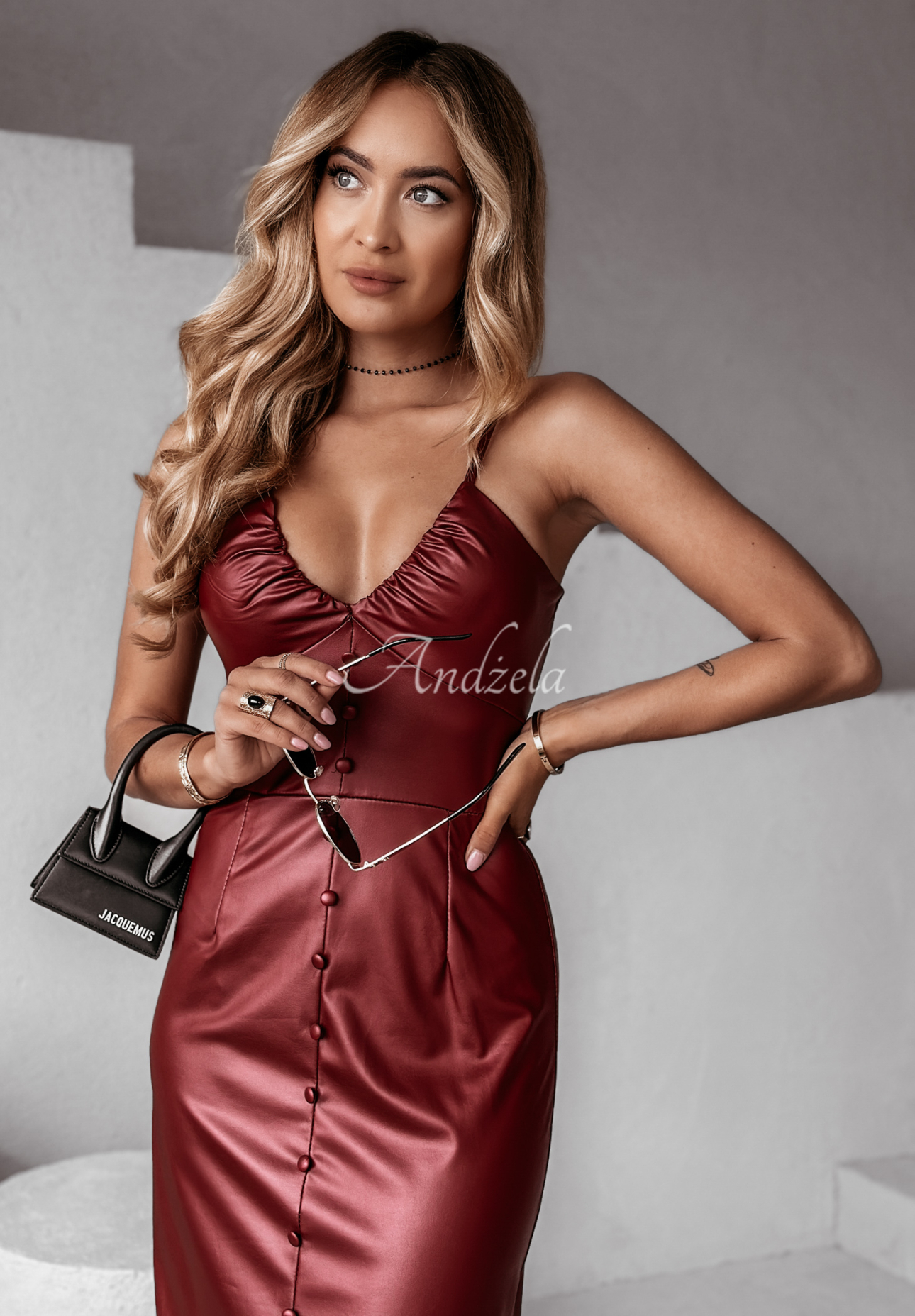 Rochie maxi din piele Timing Of Your Life