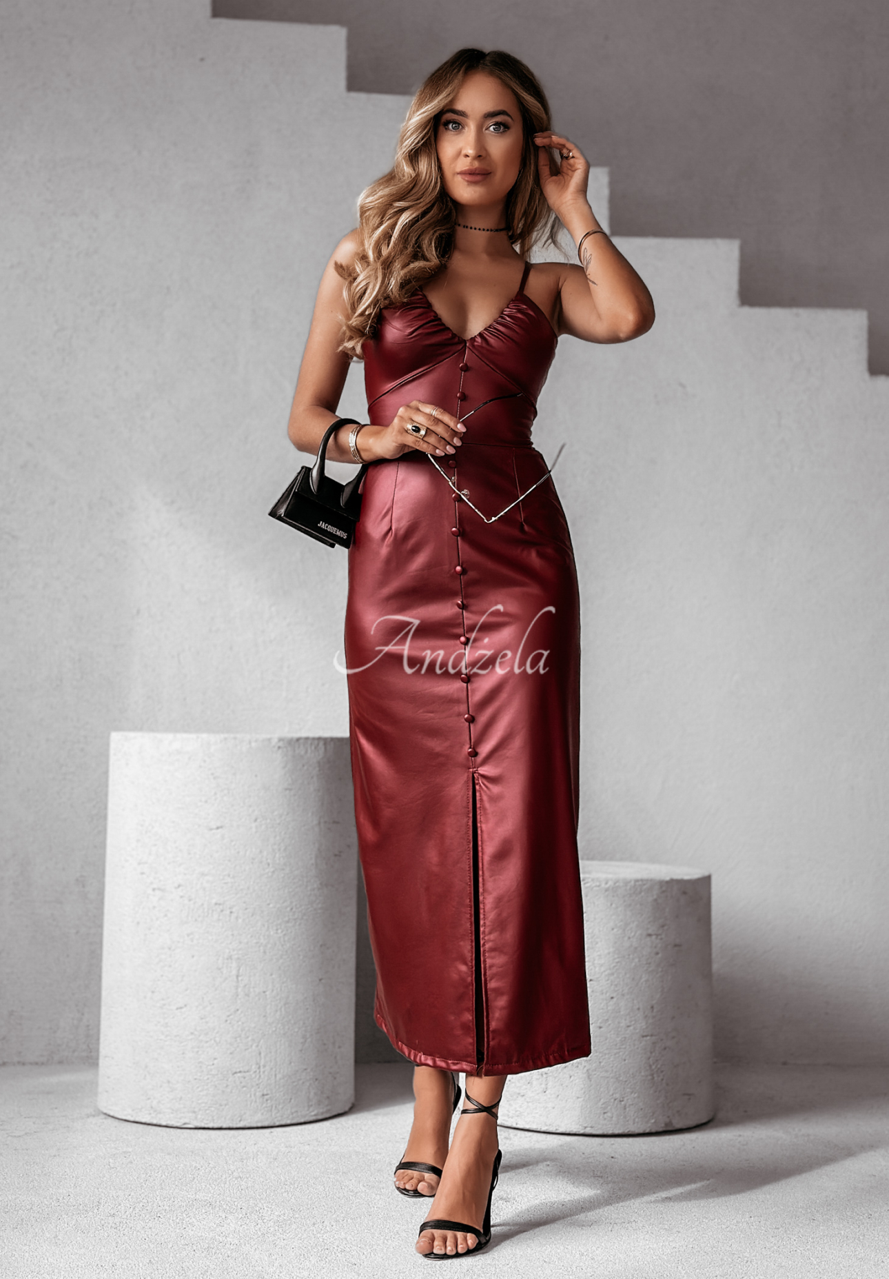 Rochie maxi din piele Timing Of Your Life