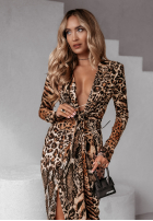 Rochie maxi Be The Party w zwierzęty print