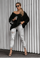 Pulover oversize Cloudlike negru