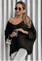 Pulover oversize Cloudlike negru