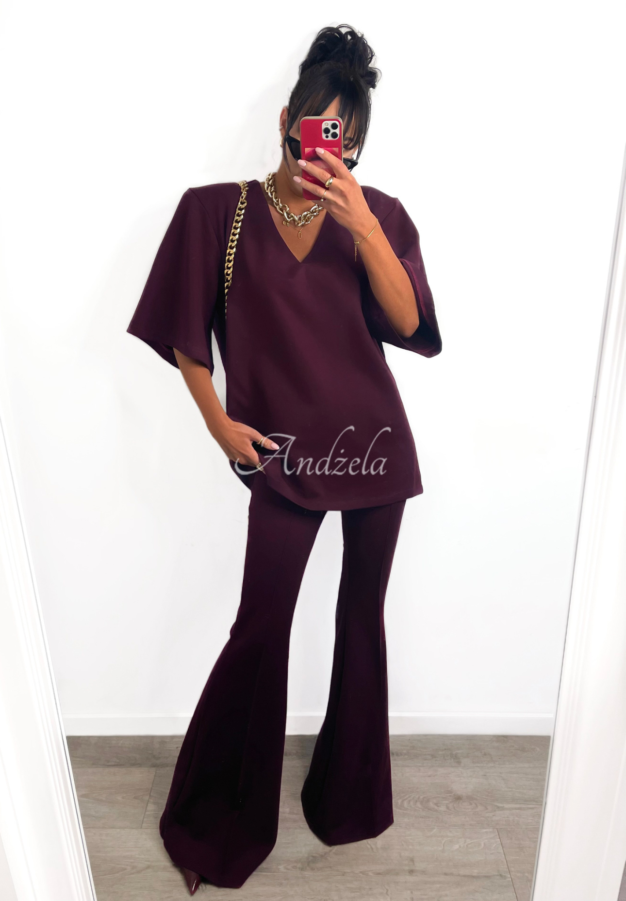 Pantaloni din material La Milla Perfection model evazat