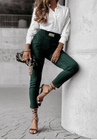 din material textil Pantaloni Pretty On Point verde sticlă