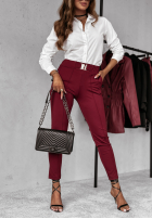 din material textil Pantaloni Every Day Count burgundowe