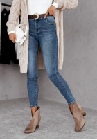 Pantaloni din denim skinny In Shape albastru deschis