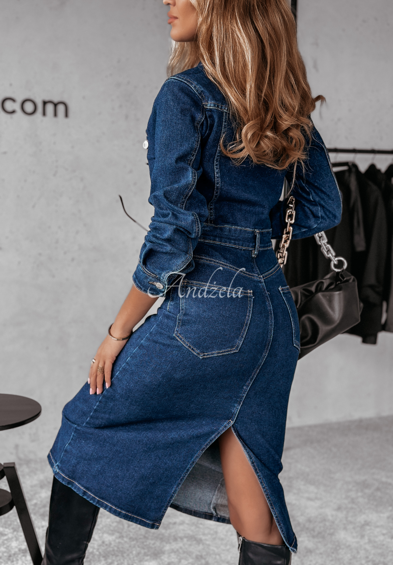 Rochie din denim Christie