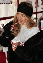 Pleciona Bentiță na głowę Winter Wishes negru