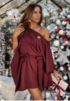 Rochie kimono Femina burgundowa