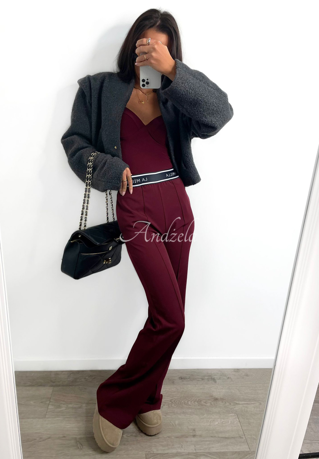 Pantaloni eleganți wide leg La Milla Sunshine Elegance