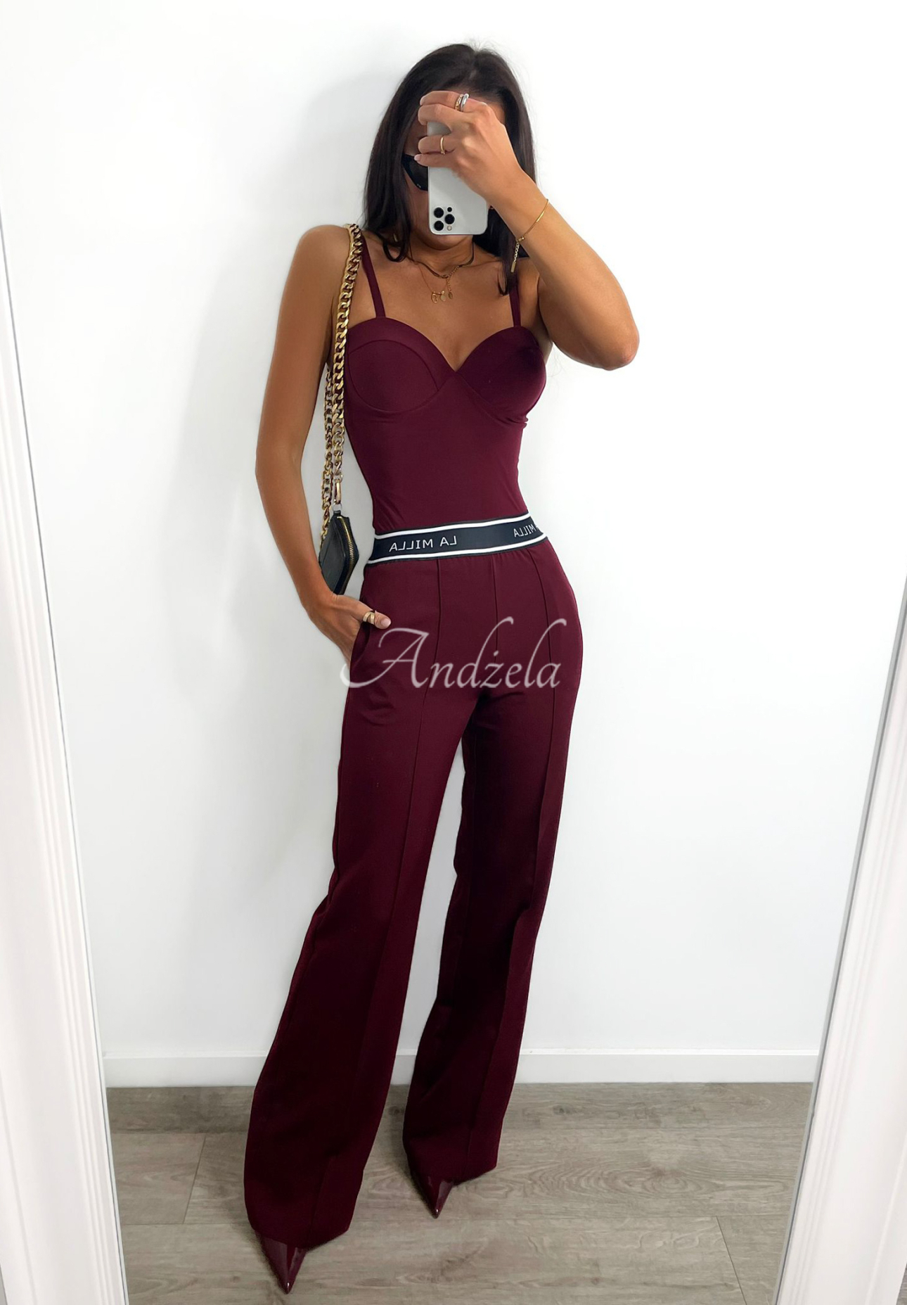 Pantaloni eleganți wide leg La Milla Sunshine Elegance