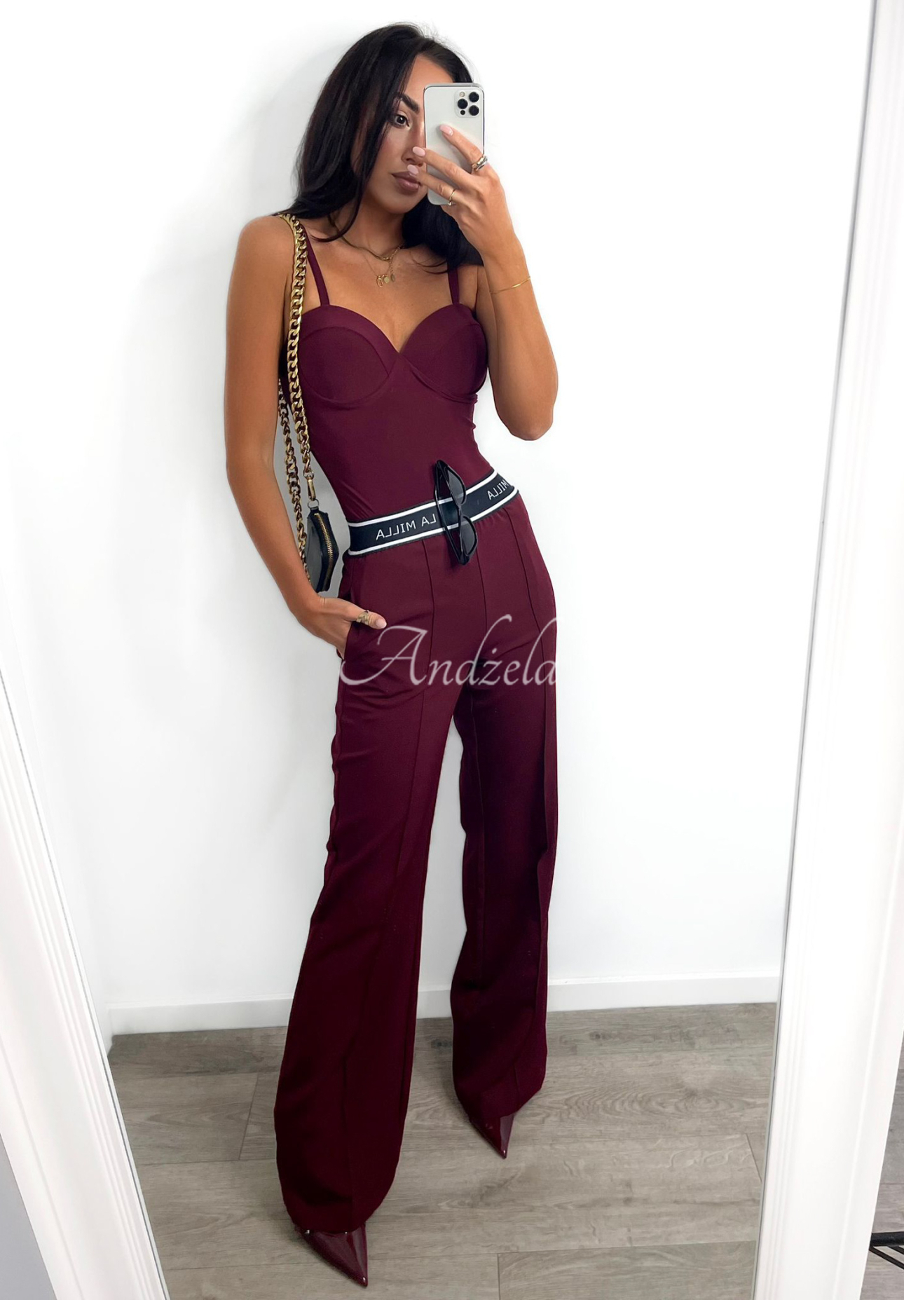 Pantaloni eleganți wide leg La Milla Sunshine Elegance