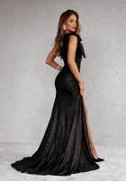 Brokatowa Rochie maxi Diamond Of The Season negru