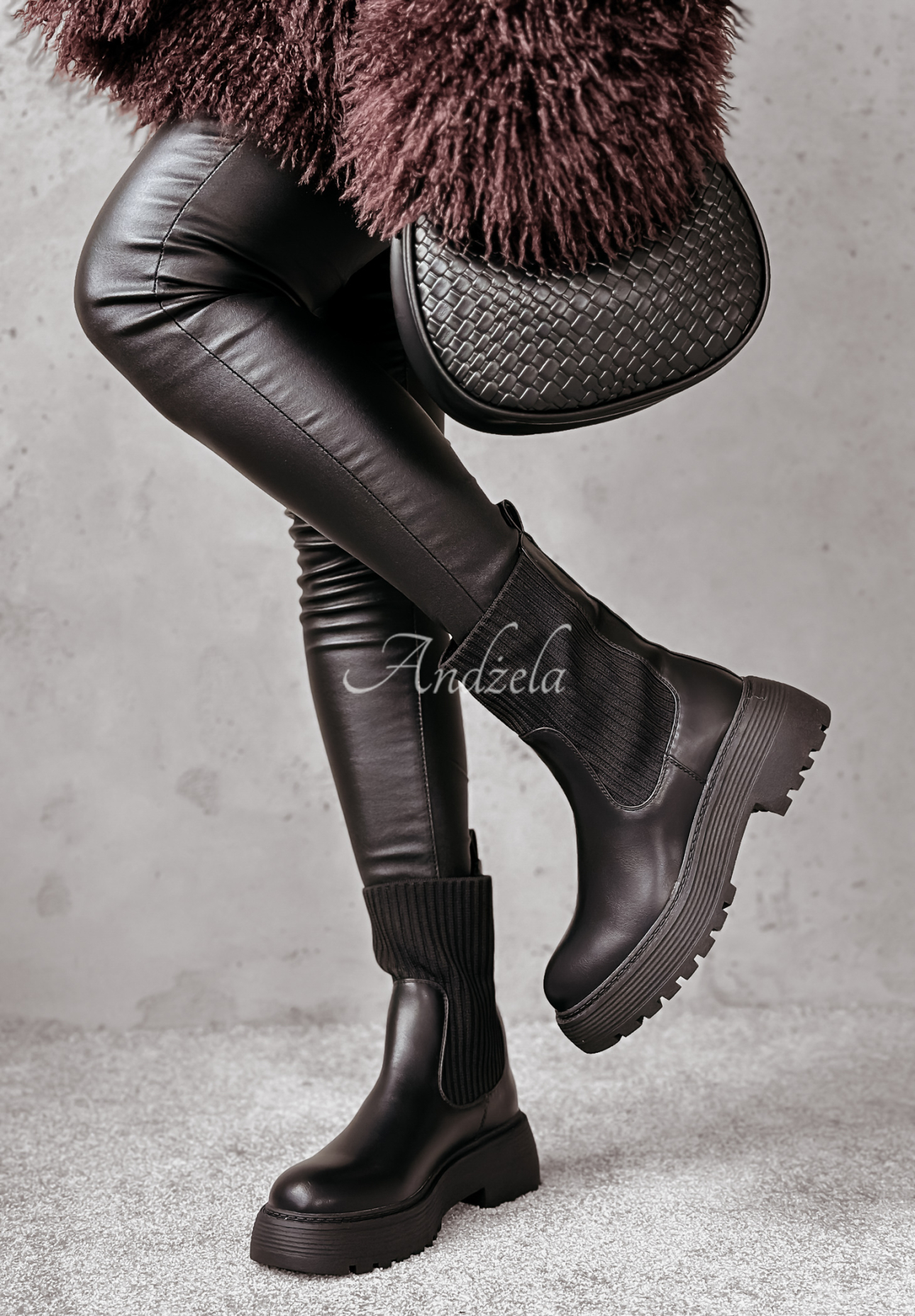 Botine din piele Mystic Whisper