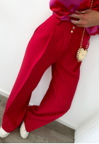 Eleganckie Pantaloni wide leg La Milla Avenue roșii