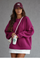 Hanorac oversize All Day Long fucsia