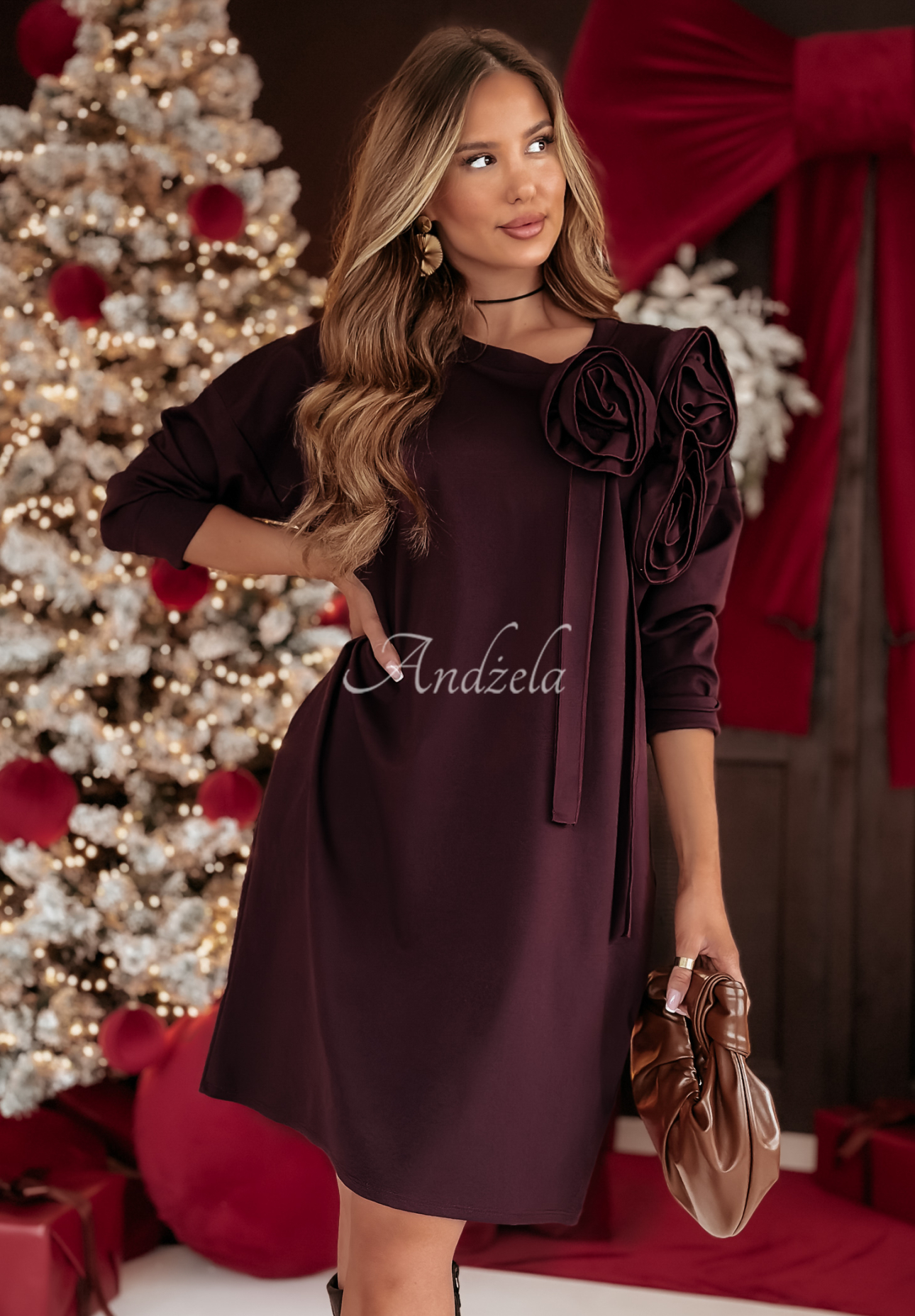 Rochie cu trandafiri Rosewood Florist