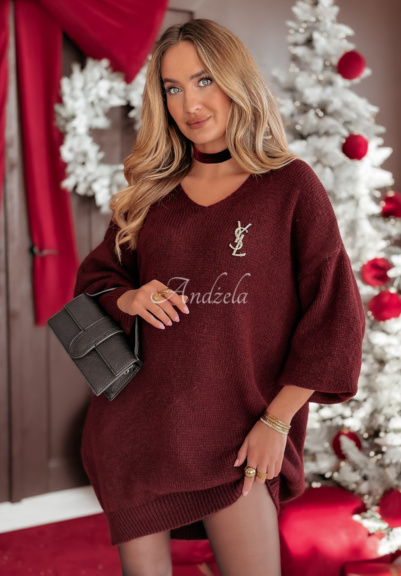 Rochie pulover oversize Early Sunsets